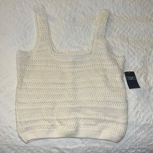 Cream Colored Knit Tank from Abercrombie & Fitch